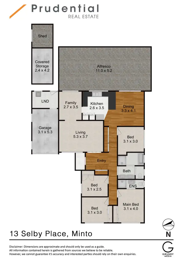 Floorplan of Homely house listing, 13 Selby Place, Minto NSW 2566
