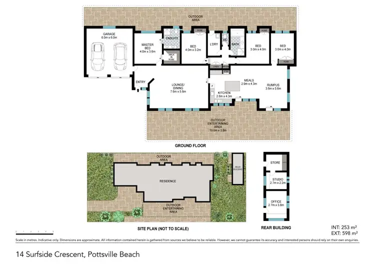 Floorplan of Homely house listing, 14 Surfside Crescent, Pottsville NSW 2489