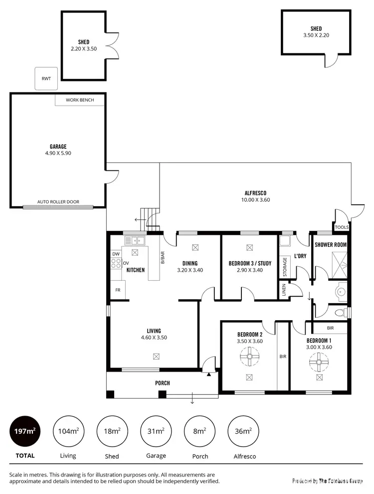 Floorplan of Homely house listing, 13 Oban Court, Huntfield Heights SA 5163