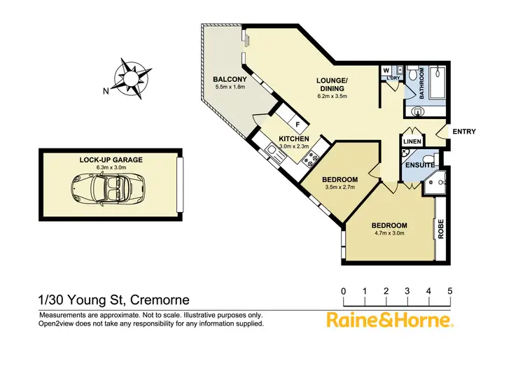 Floorplan of Homely apartment listing, 1/30 Young Street, Cremorne NSW 2090