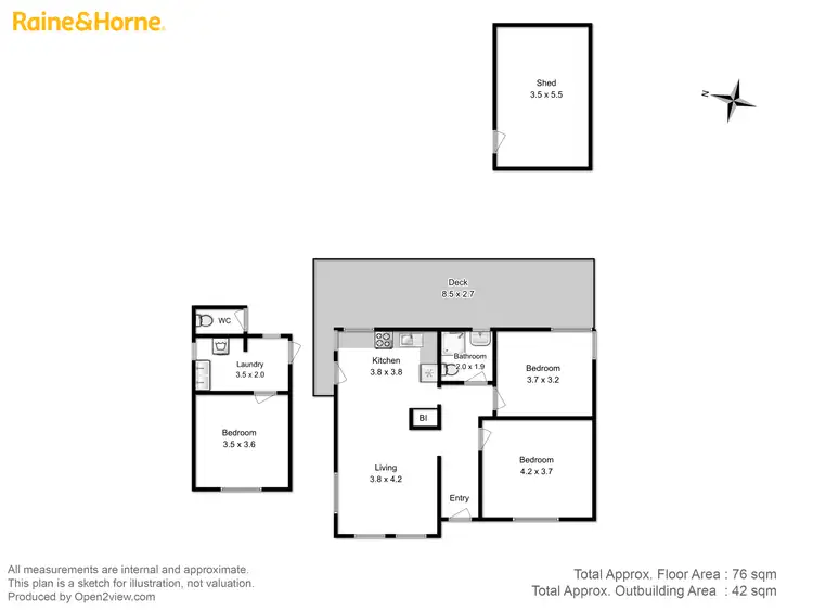 Floorplan of Homely house listing, 51 Charles Street, Orford TAS 7190