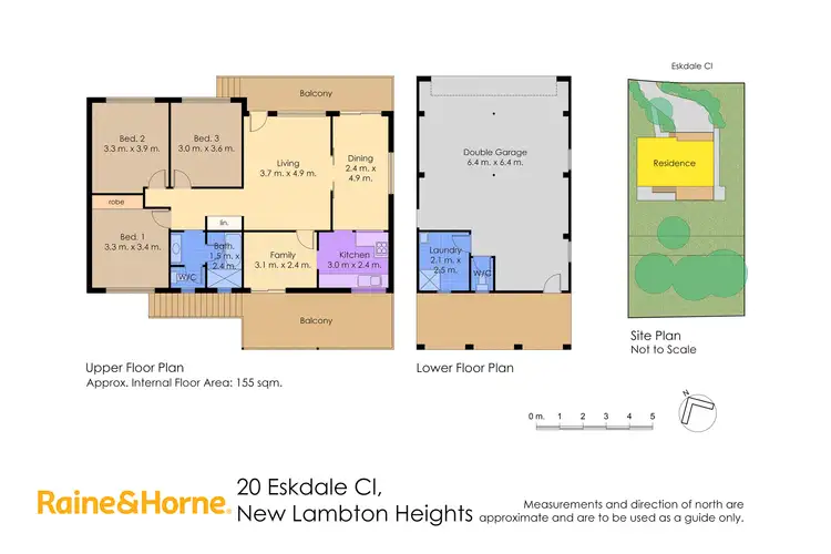 Floorplan of Homely house listing, 20 Eskdale Close, New Lambton Heights NSW 2305
