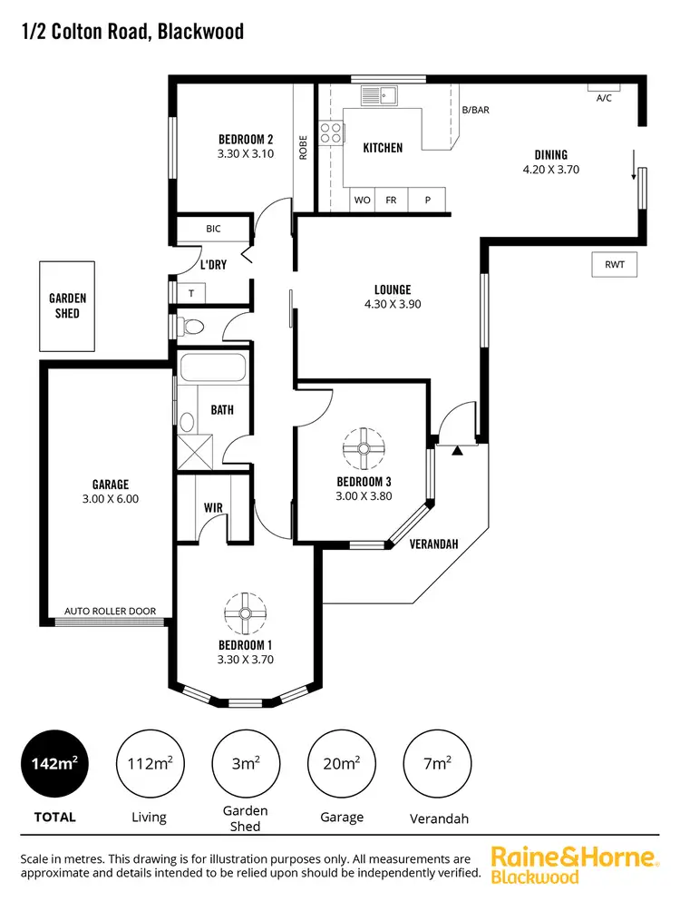 Floorplan of Homely house listing, 1/2 Colton Road, Blackwood SA 5051