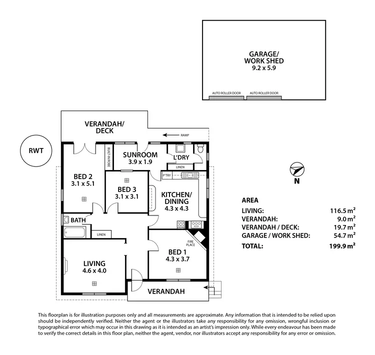 Floorplan of Homely house listing, 11 Reddens Road, Verdun SA 5245