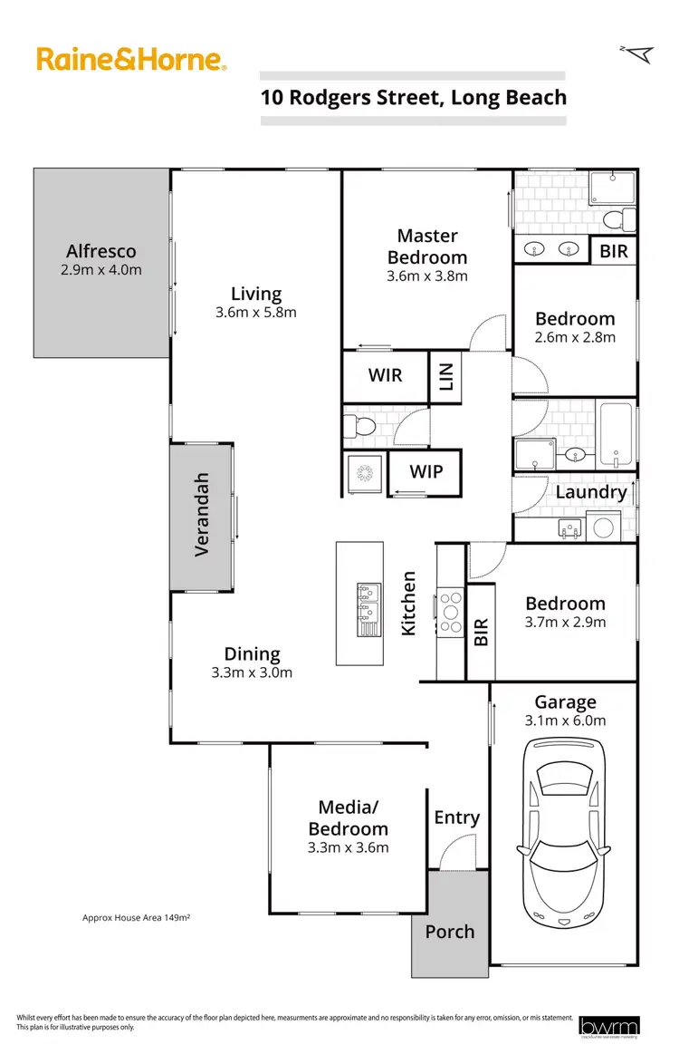 Floorplan of Homely house listing, 10 Rodgers Street, Long Beach NSW 2536
