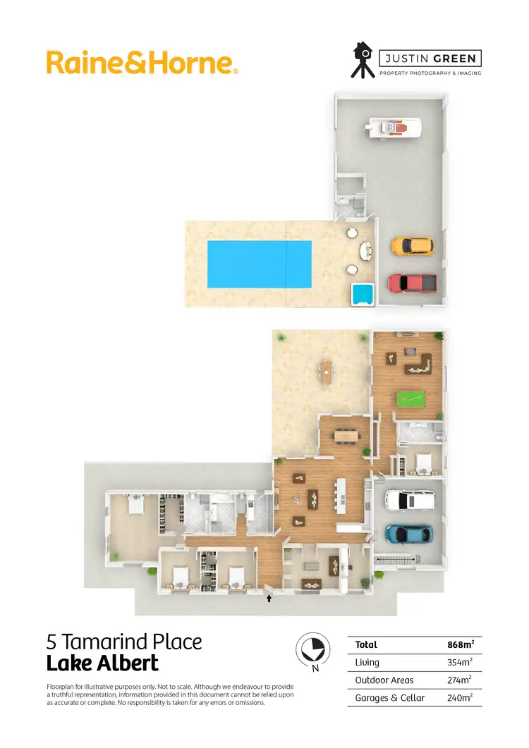Floorplan of Homely house listing, 5 Tamarind Place, Lake Albert NSW 2650