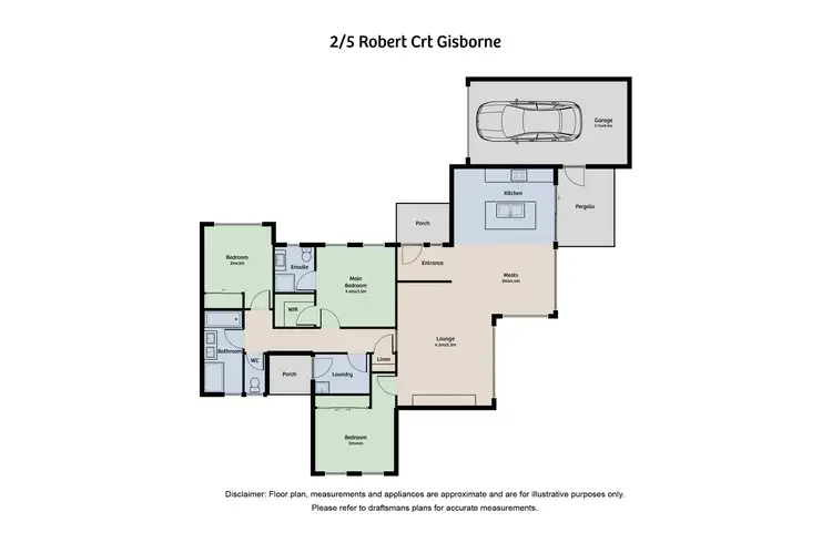 Floorplan of Homely house listing, 2/5 Robert Court, Gisborne VIC 3437