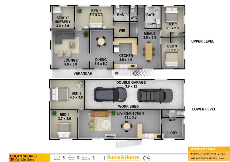 Floorplan of Homely house listing, 39 Yamble Drive, Ocean Shores NSW 2483
