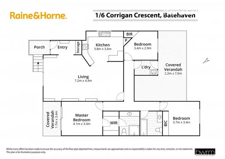 Floorplan of Homely unit listing, 1/6 Corrigan Crescent, Batehaven NSW 2536