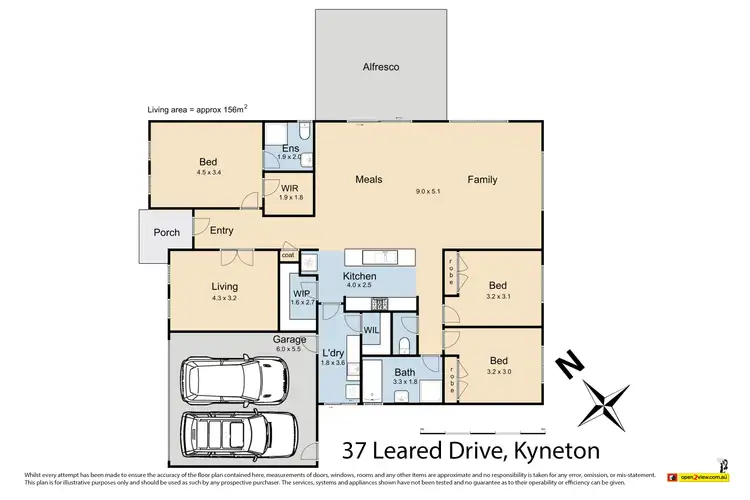 Floorplan of Homely house listing, 37 Leared Drive, Kyneton VIC 3444