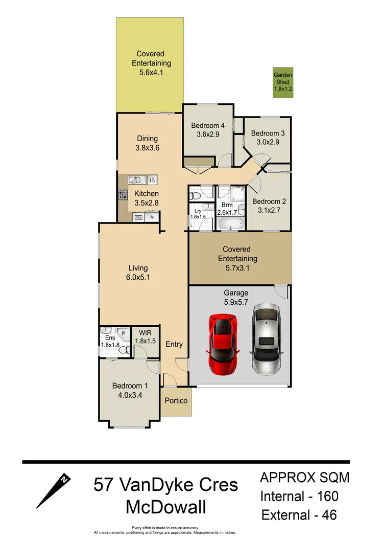 Floorplan of Homely house listing, 57 Van Dyke Crescent, Mcdowall QLD 4053