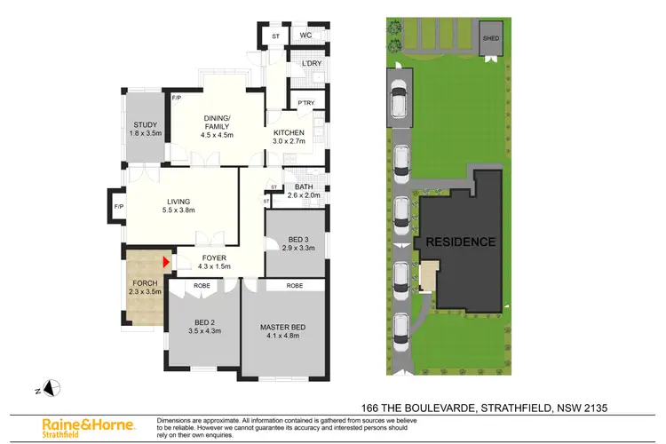 Floorplan of Homely house listing, 166 The Boulevarde, Strathfield NSW 2135