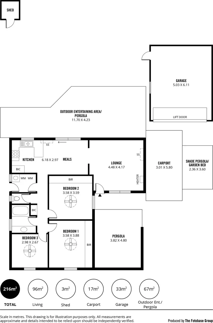 Floorplan of Homely house listing, 98 Marston Drive, Morphett Vale SA 5162