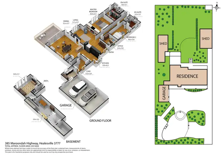 Floorplan of Homely house listing, 385 Maroondah Highway, Healesville VIC 3777