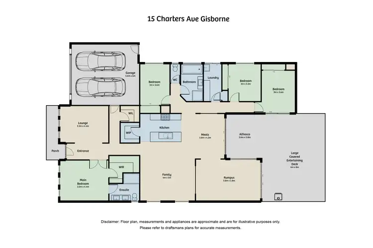 Floorplan of Homely house listing, 15 Charters Avenue, Gisborne VIC 3437