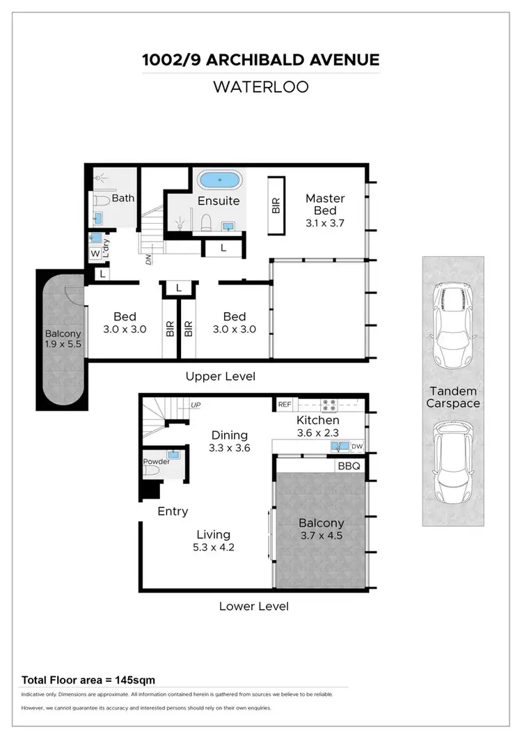 Floorplan of Homely apartment listing, 1002/9 Archibald Avenue, Waterloo NSW 2017