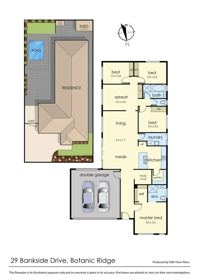 Floorplan of Homely house listing, 29 Bankside Drive, Botanic Ridge VIC 3977