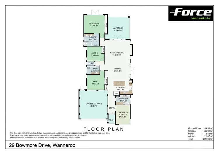 Floorplan of Homely house listing, 29 Bowmore Drive (Regent Waters), Wanneroo WA 6065