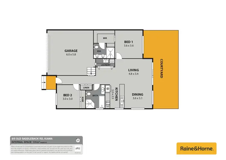 Floorplan of Homely villa listing, 8/5 Old Saddleback Road, Kiama NSW 2533