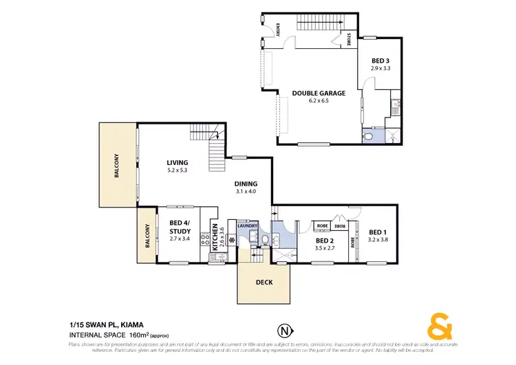 Floorplan of Homely unit listing, 1/15 Swan Place, Kiama NSW 2533
