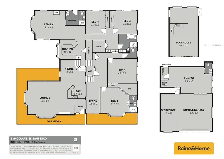 Floorplan of Homely house listing, 3 Macquarie Street, Jamberoo NSW 2533