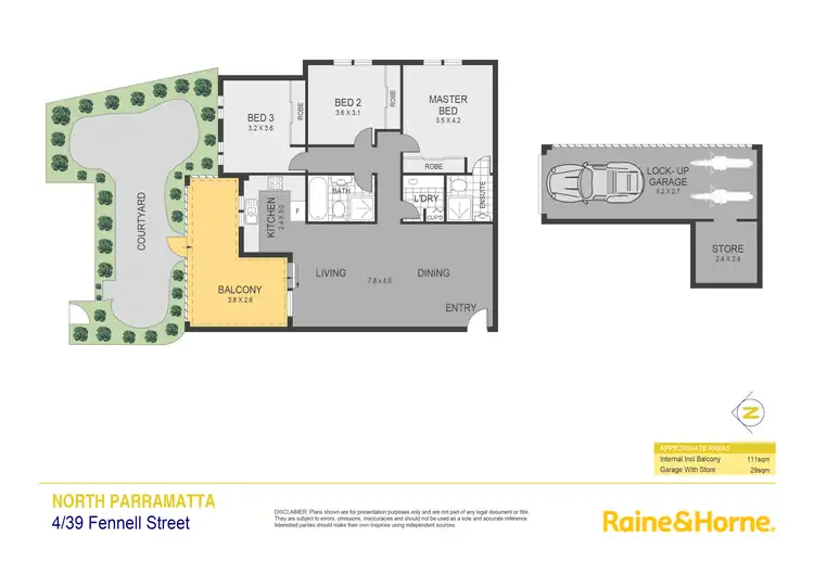 Floorplan of Homely apartment listing, 4/39 Fennell Street, North Parramatta NSW 2151