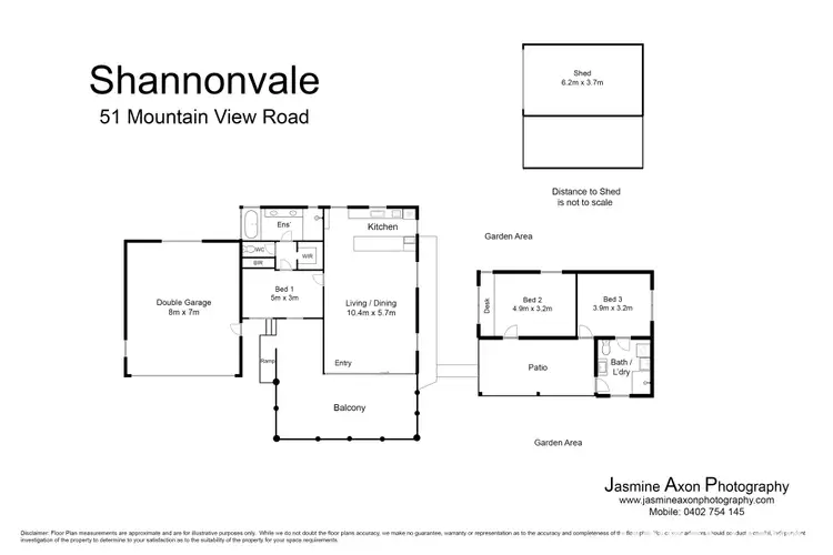 Floorplan of Homely house listing, 51 Mountain View Drive, Shannonvale QLD 4873