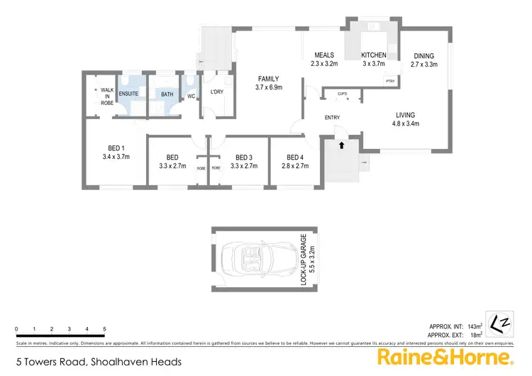 Floorplan of Homely house listing, 5 Towers Road, Shoalhaven Heads NSW 2535