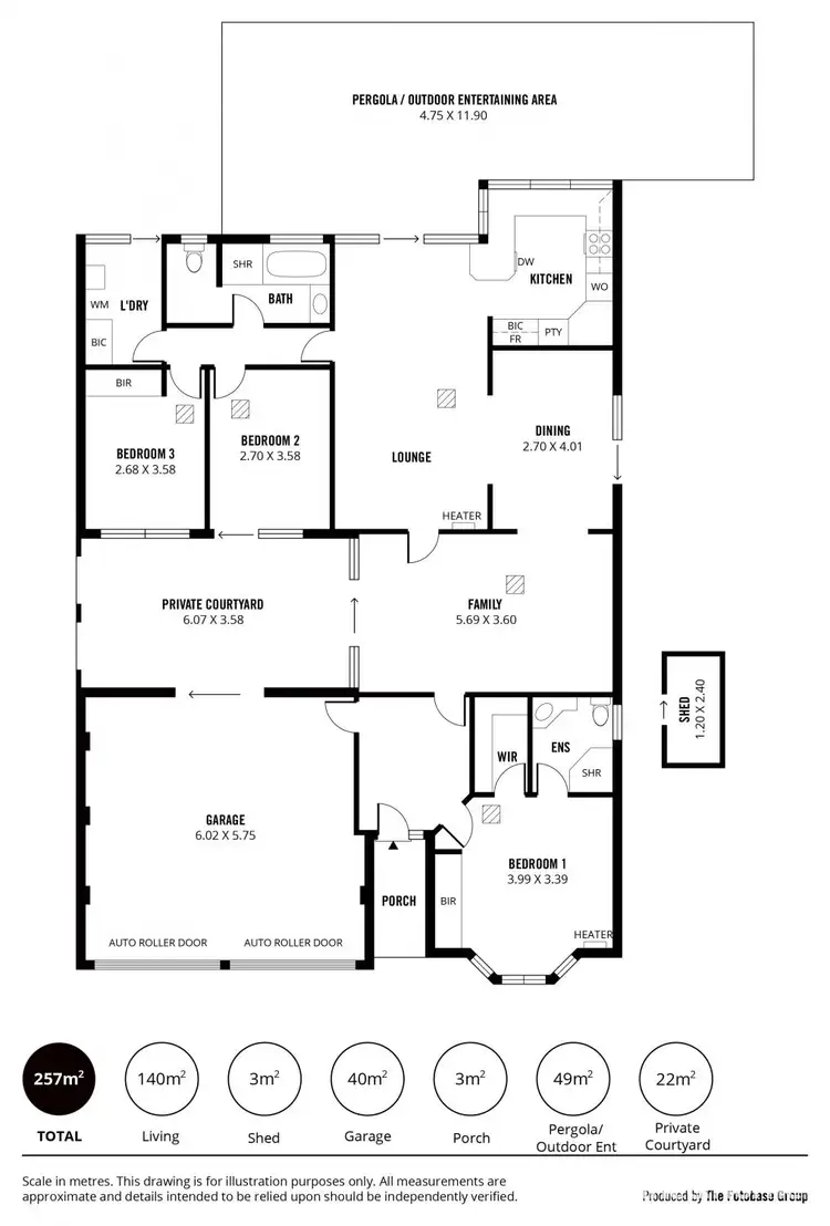Floorplan of Homely house listing, 16 Drumborg Court, Woodcroft SA 5162