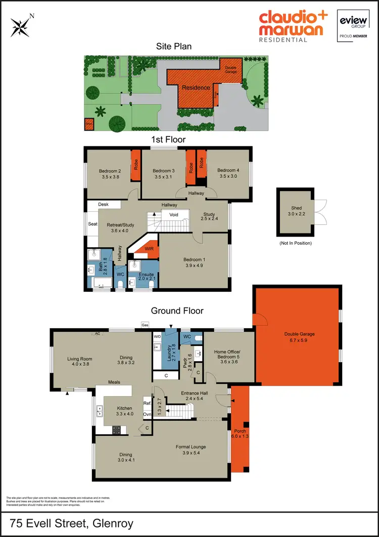 Floorplan of Homely house listing, 75 Evell Street, Glenroy VIC 3046