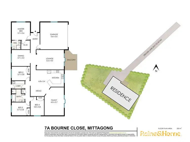 Floorplan of Homely house listing, 7A Bourne Close, Mittagong NSW 2575