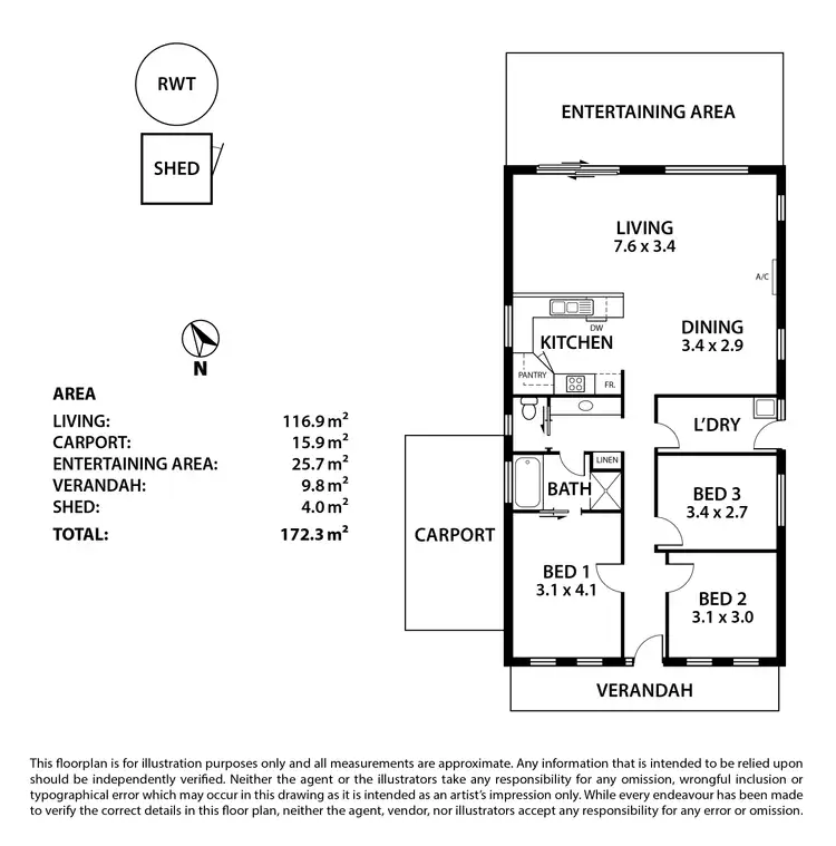 Floorplan of Homely house listing, 2/15 John Street, Woodside SA 5244