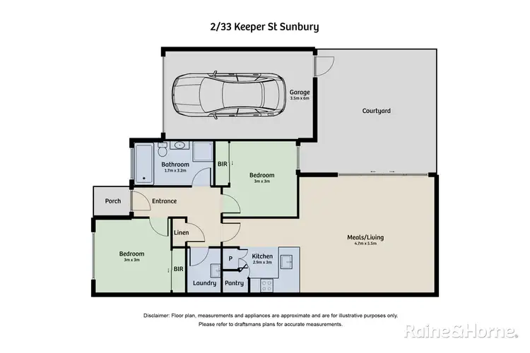 Floorplan of Homely unit listing, 2/33 Keeper Street, Sunbury VIC 3429