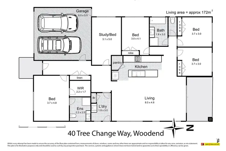 Floorplan of Homely house listing, 40 Tree Change Way, Woodend VIC 3442