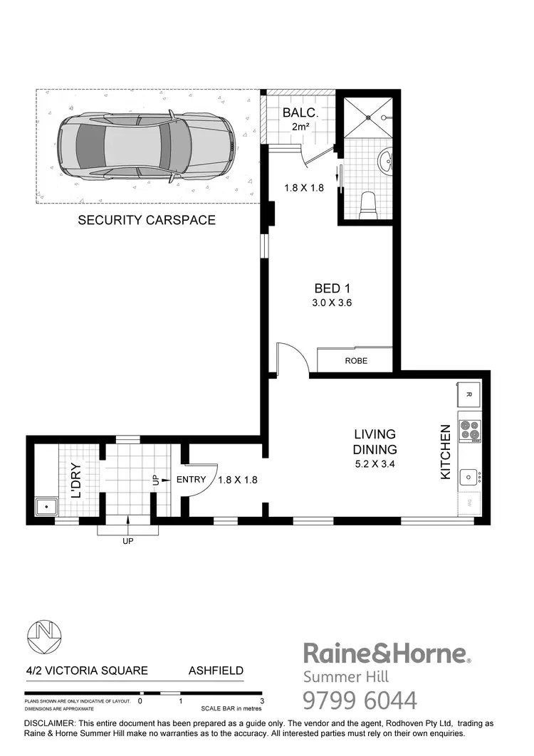 Floorplan of Homely apartment listing, 4/2 Victoria Square, Ashfield NSW 2131