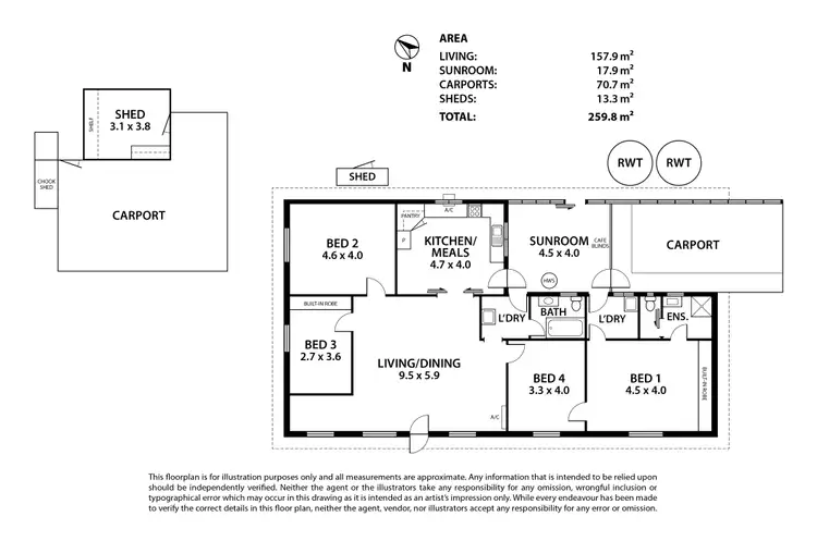 Floorplan of Homely house listing, 5 Orana Street, Milang SA 5256