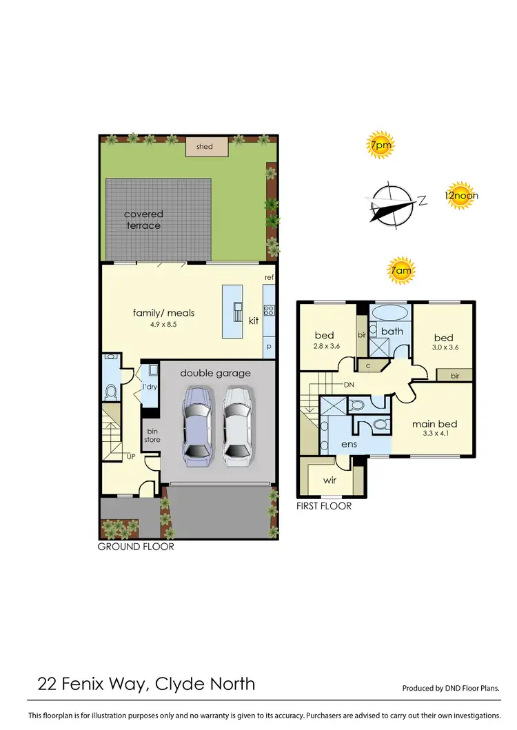 Floorplan of Homely house listing, 22 Fenix Way, Clyde North VIC 3978