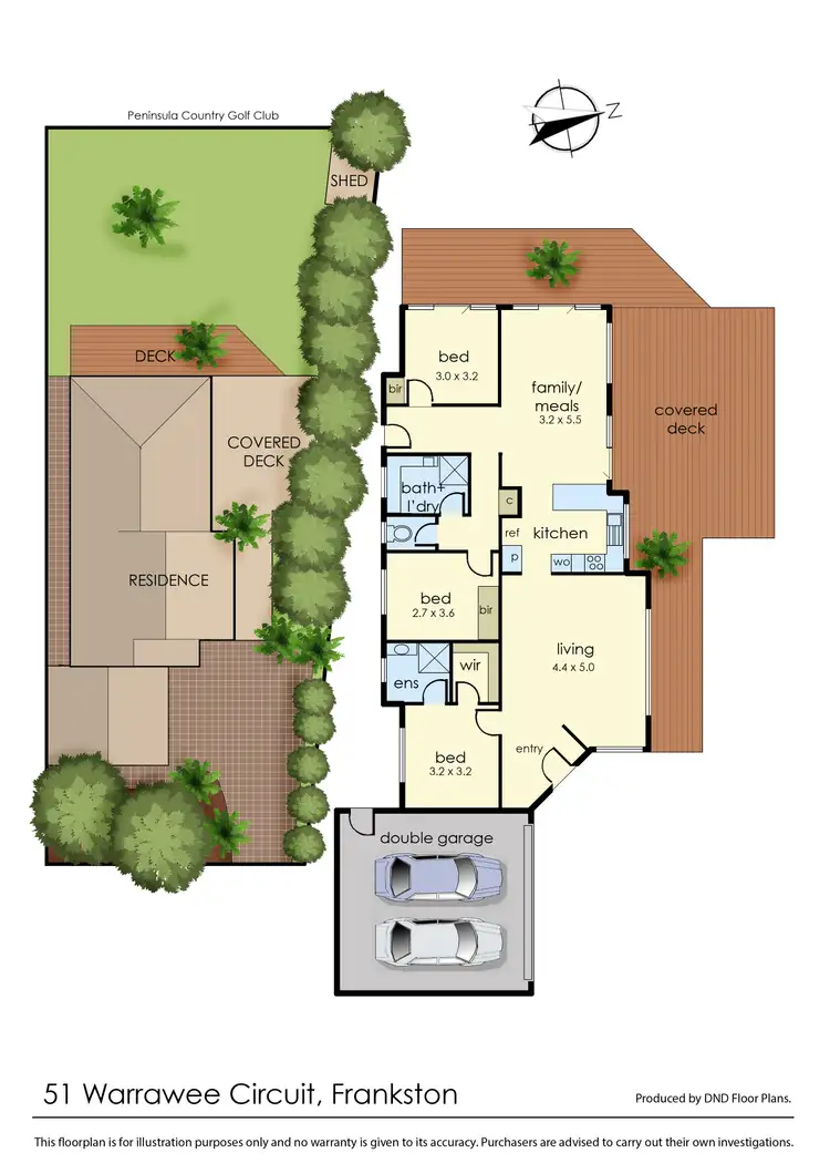 Floorplan of Homely house listing, 51 Warrawee Circuit, Frankston VIC 3199