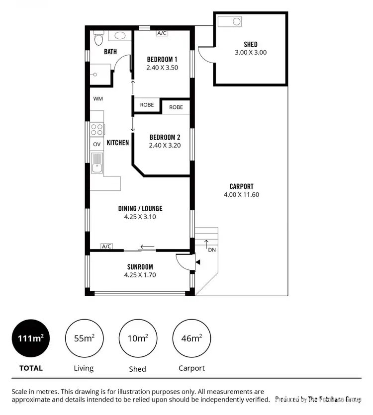 Floorplan of Homely retirement listing, Site 135 Bains Road, Woodcroft Park, Woodcroft SA 5162