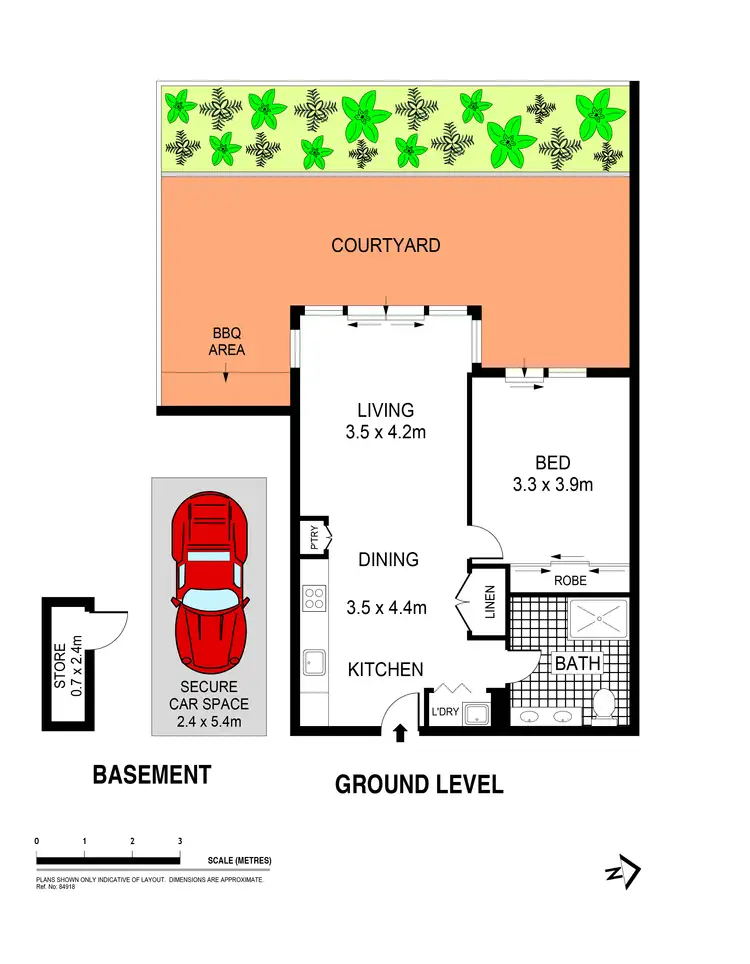 Floorplan of Homely apartment listing, 2004/53 Wilson Street, Botany NSW 2019