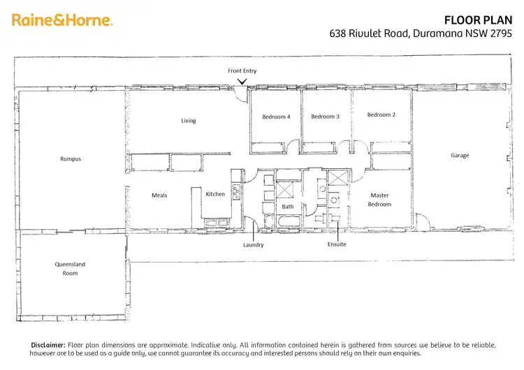 Floorplan of Homely house listing, 638 Rivulet Road, Duramana NSW 2795