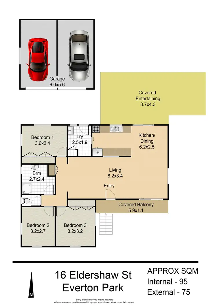 Floorplan of Homely house listing, 16 Eldershaw Street, Everton Park QLD 4053
