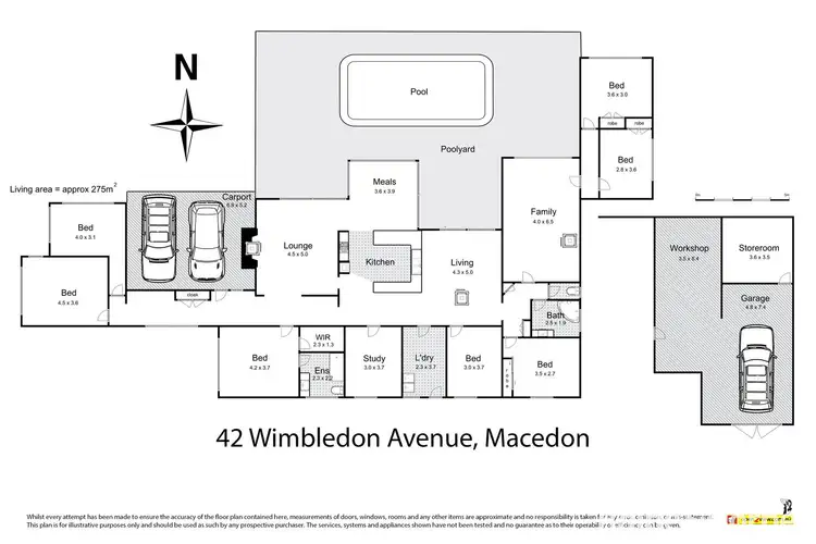 Floorplan of Homely house listing, 42 Wimbledon Avenue, Macedon VIC 3440