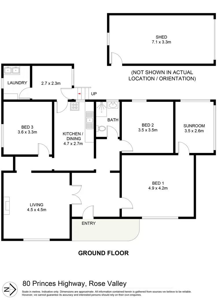 Floorplan of Homely house listing, 80 Princes Highway, Rose Valley NSW 2534