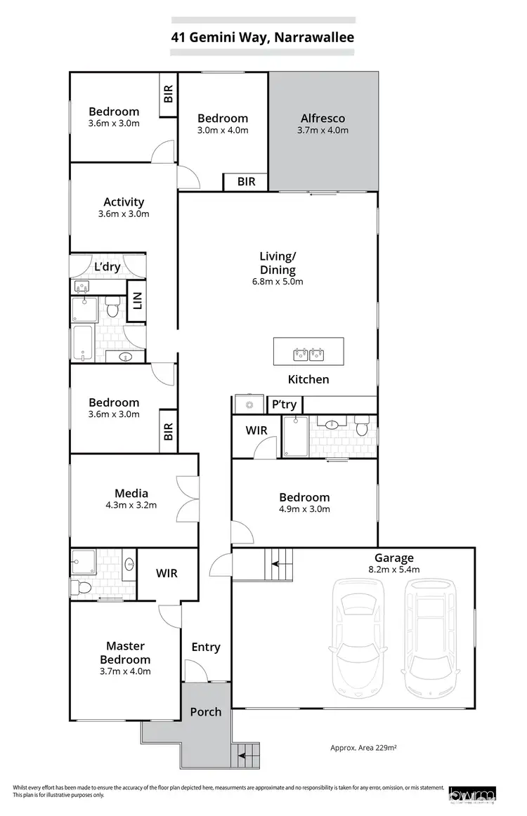 Floorplan of Homely house listing, 41 Gemini Way, Narrawallee NSW 2539