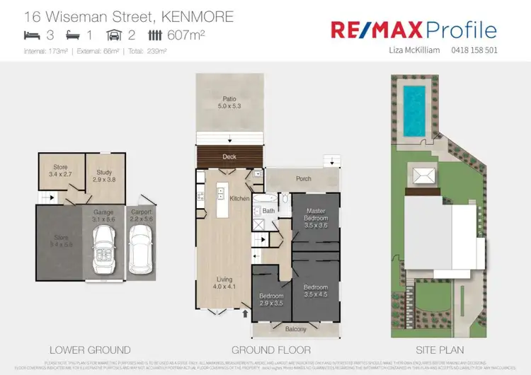 Floorplan of Homely house listing, 16 Wiseman Street, Kenmore QLD 4069