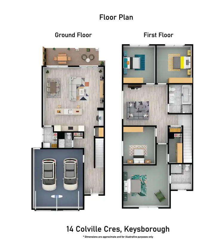 Floorplan of Homely house listing, 14 Colville Crescent, Keysborough VIC 3173