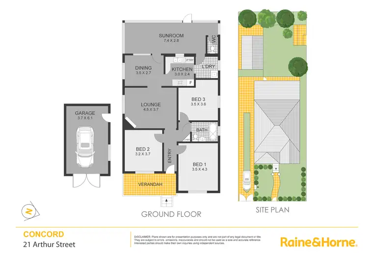 Floorplan of Homely house listing, 21 Arthur Street, Concord NSW 2137