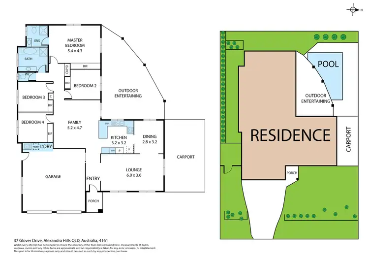 Floorplan of Homely house listing, 37 Glover Drive, Alexandra Hills QLD 4161