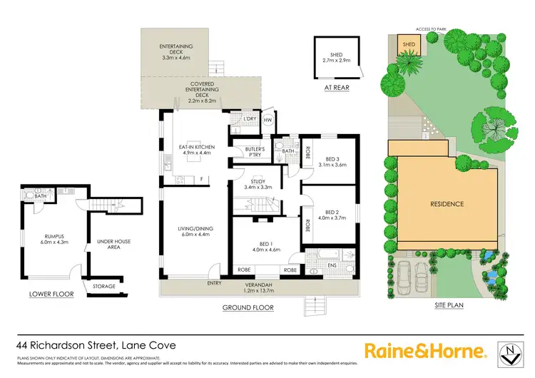 Floorplan of Homely house listing, 44 Richardson Street West, Lane Cove NSW 2066